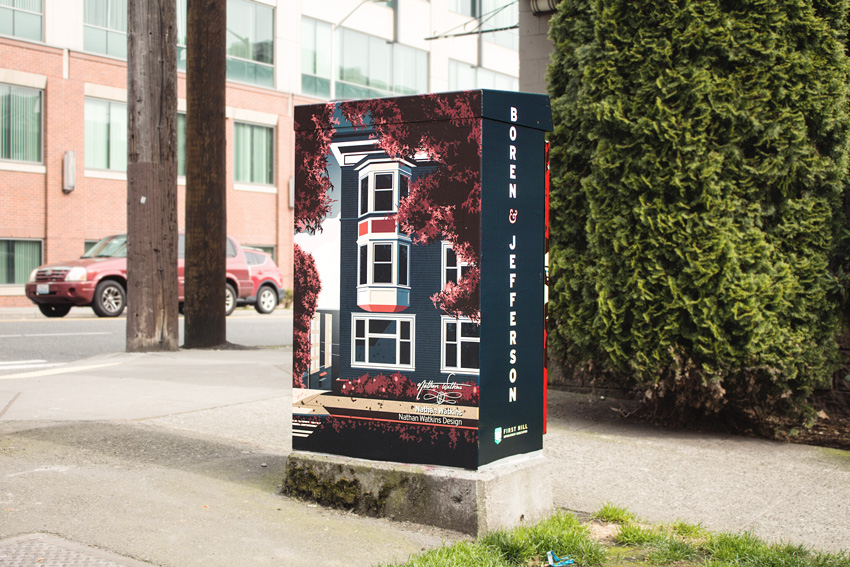 Public Art: Signal Boxes Across First Hill (Boxes 17-27)