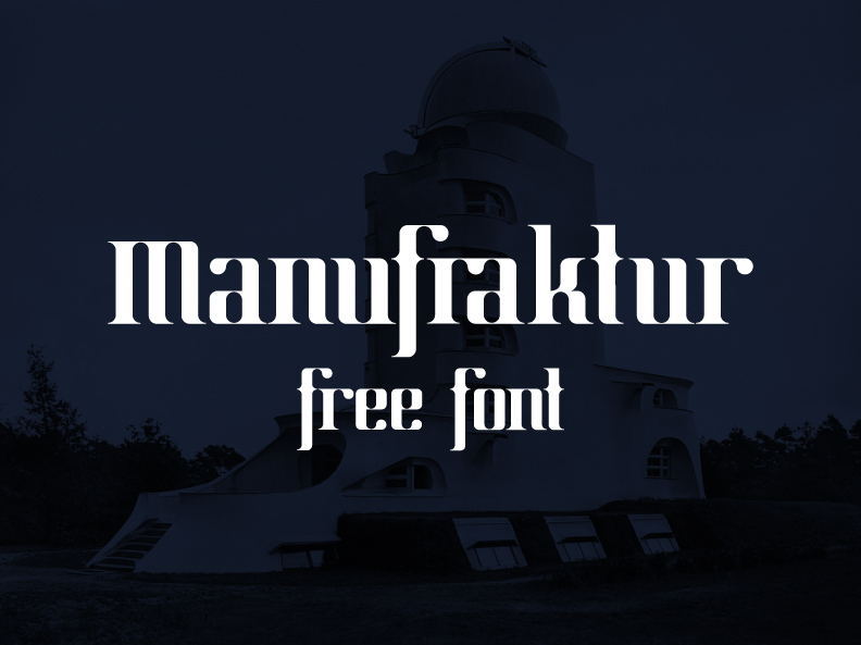 Manufraktur free font download